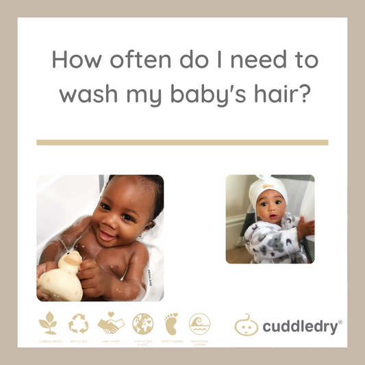 How often do I need to wash my baby's hair?_Cuddledry.com