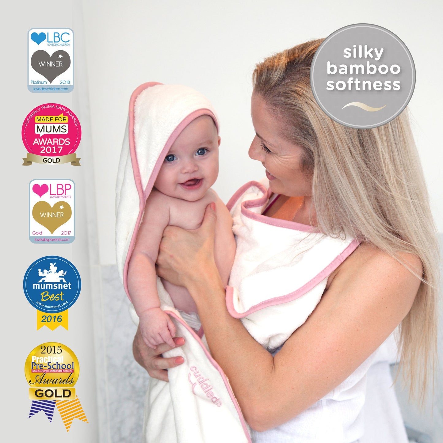 hooded bath towel - safe baby bathtimes with the award winning Cuddledry towel