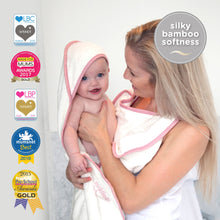 Load image into Gallery viewer, hooded bath towel - safe baby bathtimes with the award winning Cuddledry towel