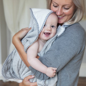 baby apron bath towel by Cuddledry