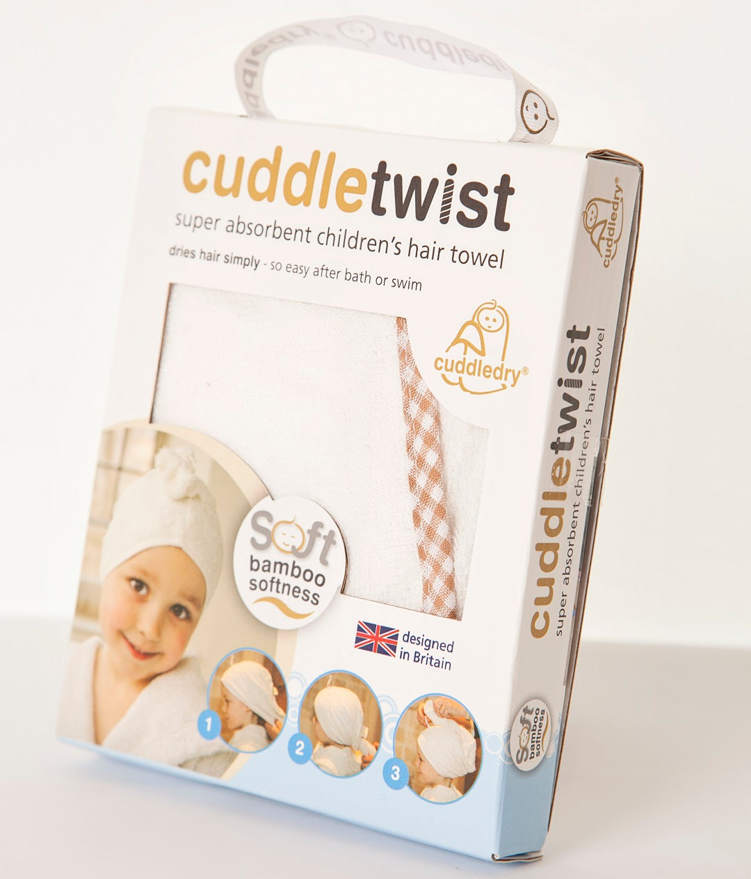 Cuddletwist hair wrap bamboo towel